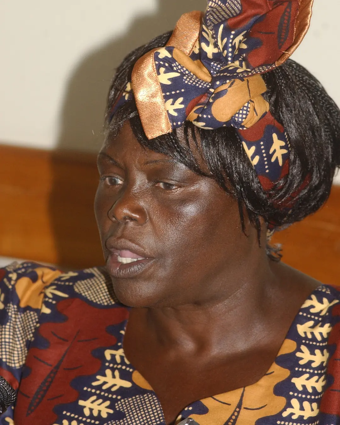 Portrait of Wangari Maathai.